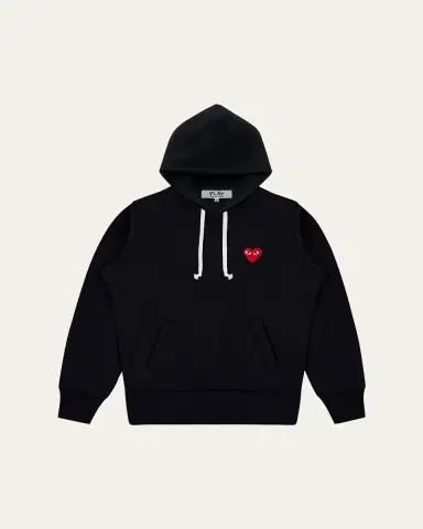 Comme des Garçons Men's Play Heart Pullover Hoodie | Thumbnail 3