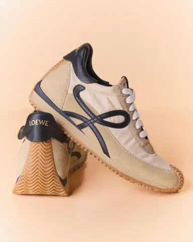 Loewe Flow Runner Suede and Leather Sneakers | Thumbnail 4