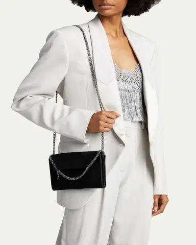 Stella McCartney Mini Falabella Shaggy Deer Wallet on Chain | Thumbnail 4