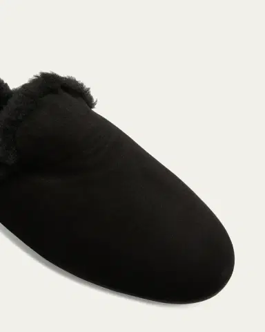 Manolo Blahnik Mariamu Suede Shearling Slipper Mules | Thumbnail 5 Manolo Blahnik Mariamu Suede Shearling Slipper Mules | Thumbnail 5