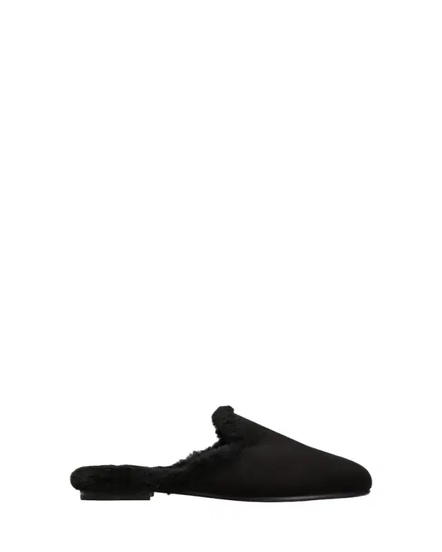Mariamu Suede Shearling Slipper Mules Mariamu Suede Shearling Slipper Mules