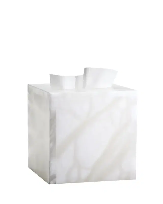 Labrazel Alisa Alabaster Tissue Cover, White