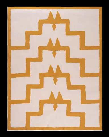 Saved NY Bodrum Sea Salt and Mustard Blanket, 51" x 71" | Thumbnail 2
