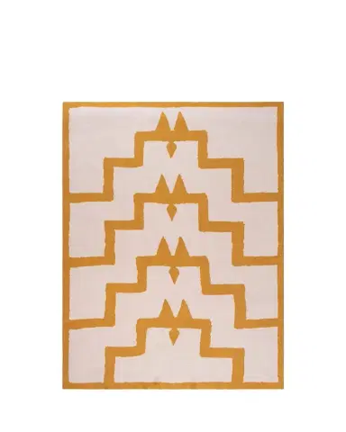 Saved NY Bodrum Sea Salt and Mustard Blanket, 51" x 71" | Thumbnail 1