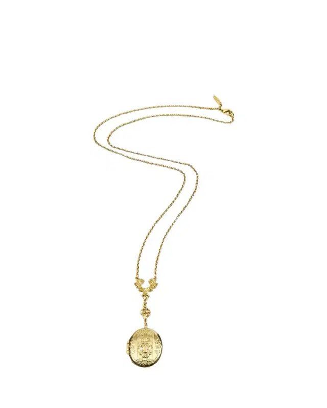 Ben-Amun Oval Locket Necklace