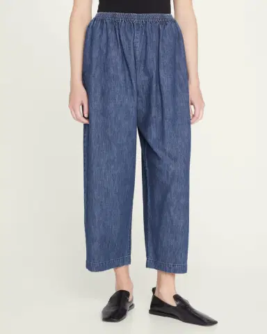 Eskandar Denim Japanese Trousers | Thumbnail 4