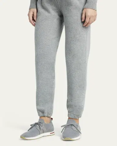 Loro Piana Knit Lace-Up Runner Sneakers | Thumbnail 2