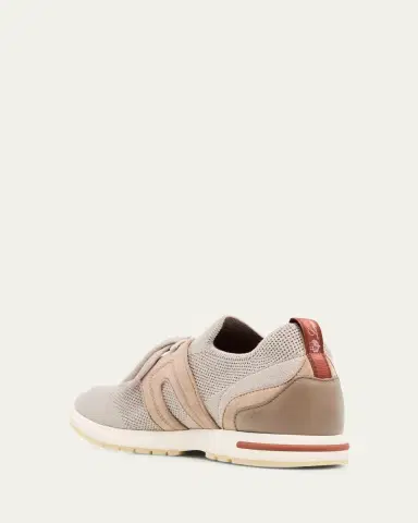 Loro Piana Knit Lace-Up Runner Sneakers | Thumbnail 12