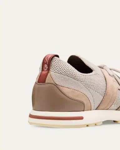 Loro Piana Knit Lace-Up Runner Sneakers | Thumbnail 13