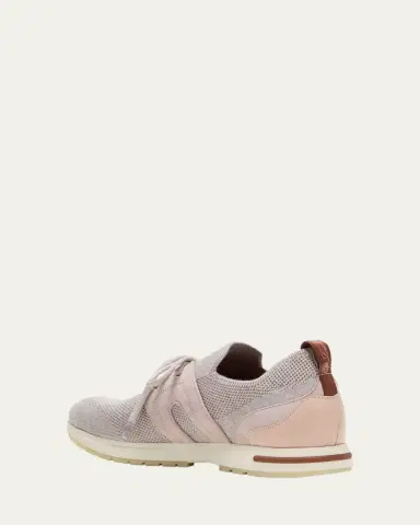Loro Piana Knit Lace-Up Runner Sneakers | Thumbnail 20