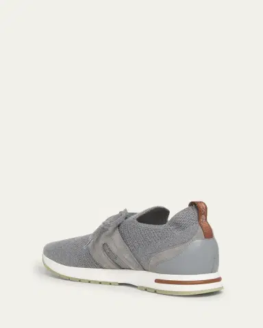 Loro Piana Knit Lace-Up Runner Sneakers | Thumbnail 4