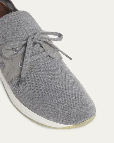 Loro Piana Knit Lace-Up Runner Sneakers | Thumbnail 5