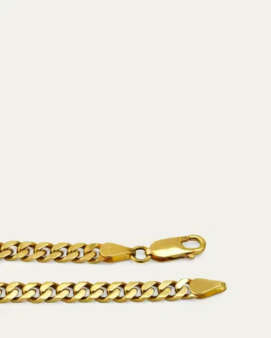 Bergdorf Goodman Men's 14K Yellow Gold Large Cuban Chain Necklace, 18"L | Thumbnail 4