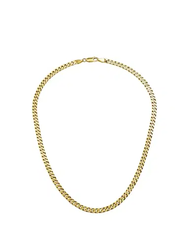 Bergdorf Goodman Men's 14K Yellow Gold Large Cuban Chain Necklace, 18"L | Thumbnail 1