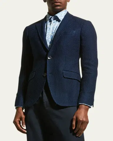 Etro Men's Basic Knit Blazer | Thumbnail 12