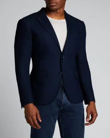 Etro Men's Basic Knit Blazer | Thumbnail 3