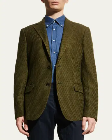 Etro Men's Basic Knit Blazer | Thumbnail 8