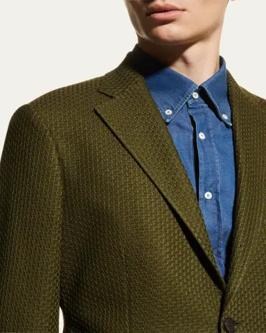 Etro Men's Basic Knit Blazer | Thumbnail 9