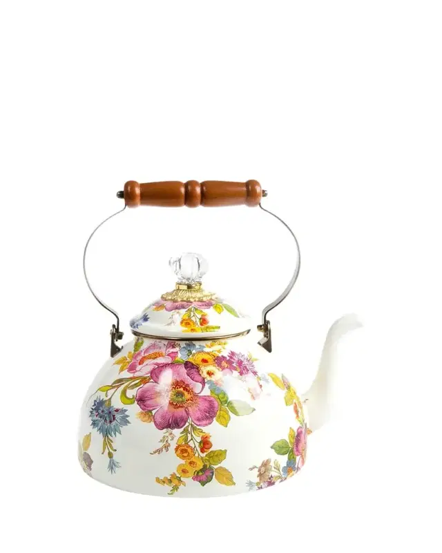 MacKenzie-Childs Flower Market Three-Quart Tea Kettle