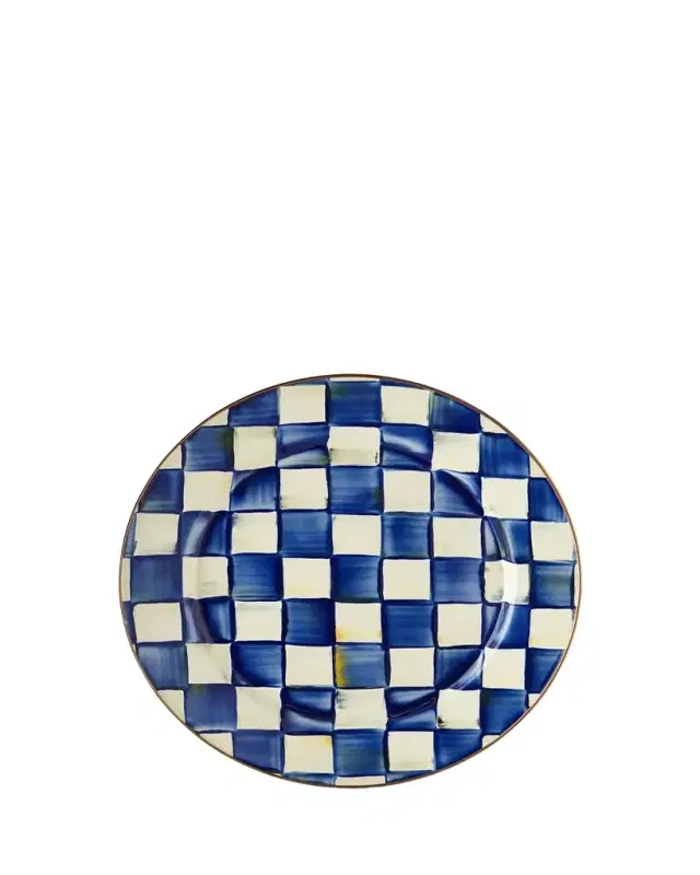 Royal Check Charger Plate