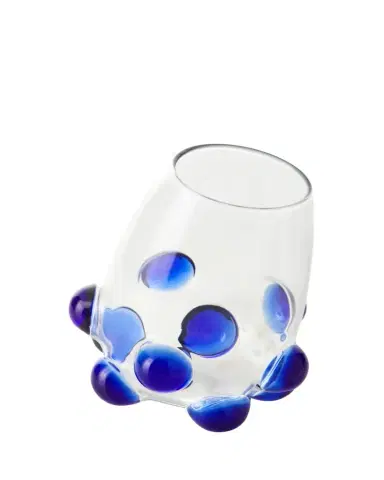 Massimo Lunardon Bubble Wine Glass, Blue | Thumbnail 1