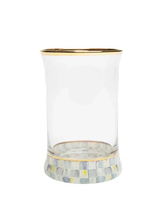 Sterling Check Highball Glass