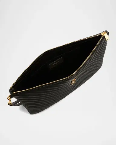 Saint Laurent Cassandre YSL Monogram Large Pouch in Smooth Leather | Thumbnail 2 Saint Laurent Cassandre YSL Monogram Large Pouch in Smooth Leather | Thumbnail 2