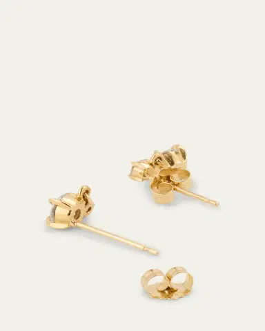 Lizzie Mandler Fine Jewelry Alternating Double-Drop Diamond Earrings in 18k Yellow | Thumbnail 4