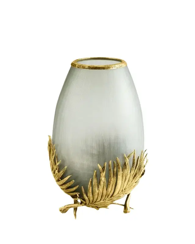 Palm Medium Glass Vase