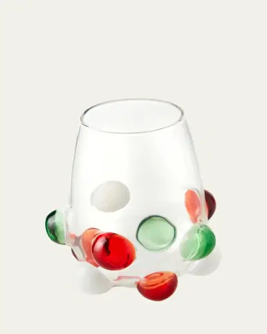 Massimo Lunardon Multicolor Bubble Stemless Wine Glass | Thumbnail 2