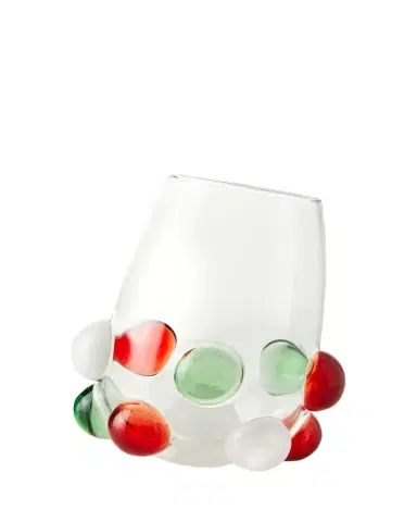 Massimo Lunardon Multicolor Bubble Stemless Wine Glass | Thumbnail 1