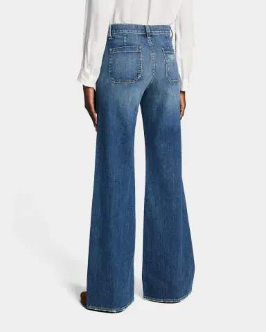 Nili Lotan Florence Denim Flare Jeans | Thumbnail 2