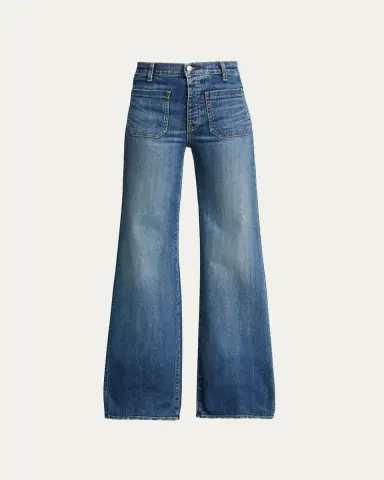 Nili Lotan Florence Denim Flare Jeans | Thumbnail 5