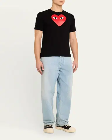 Comme des Garçons Men's Big Heart Short-Sleeve T-Shirt | Thumbnail 6
