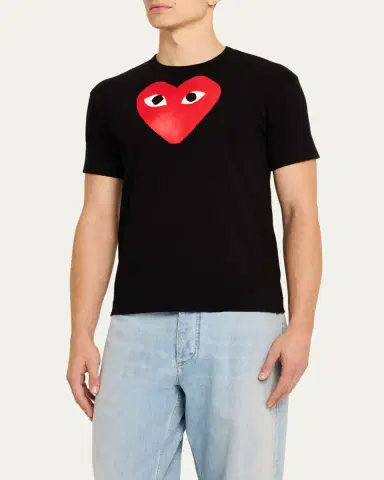 Comme des Garçons Men's Big Heart Short-Sleeve T-Shirt | Thumbnail 8
