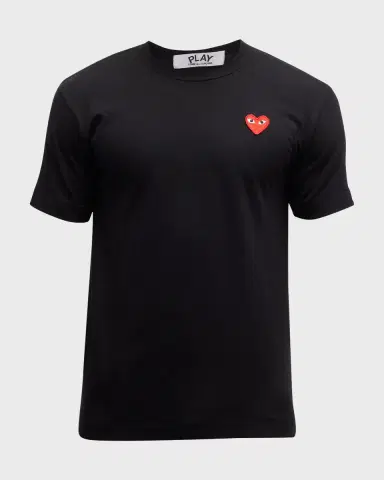 Comme des Garçons Men's Cotton Jersey Heart T-Shirt | Thumbnail 12