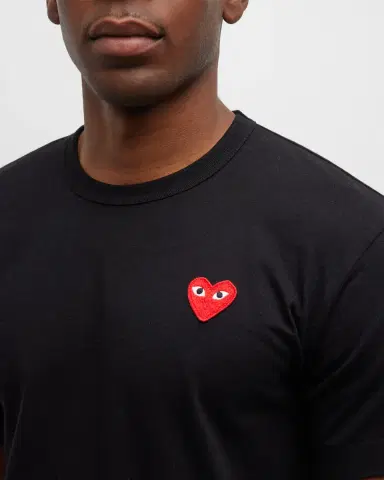 Comme des Garçons Men's Cotton Jersey Heart T-Shirt | Thumbnail 15