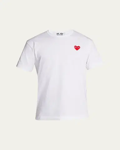 Comme des Garçons Men's Cotton Jersey Heart T-Shirt | Thumbnail 7