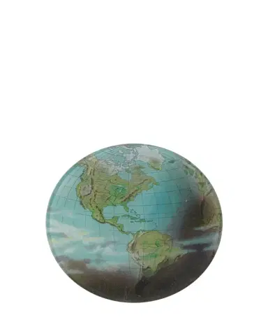 John Derian World Atlas Round Decoupage Plate | Thumbnail 1