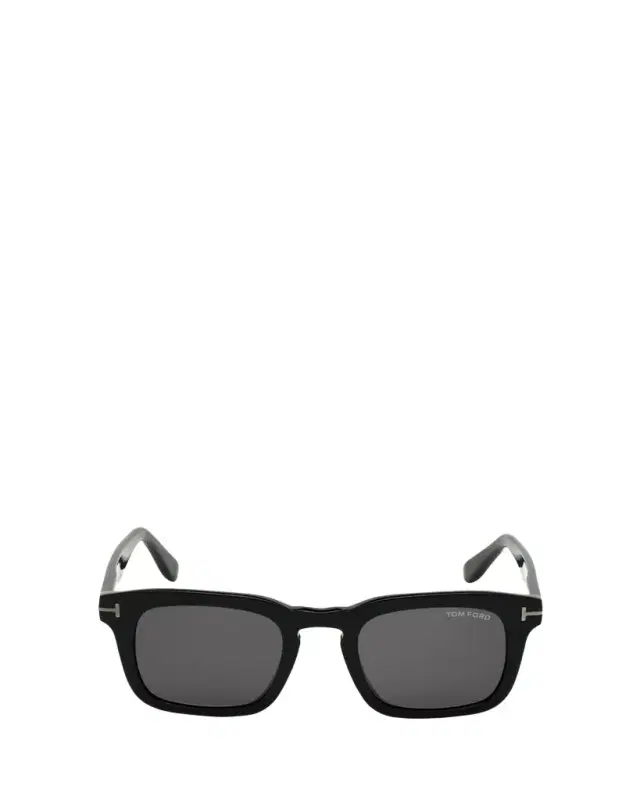 TOM FORD Men's Dax Square Solid Acetate Sunglasses