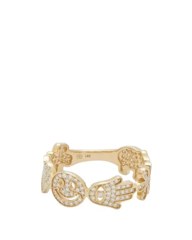 Sydney Evan Pave Icon Ring