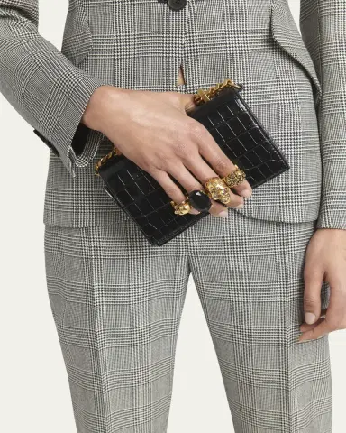 Alexander McQueen Mini Jeweled Satchel Bag | Thumbnail 2