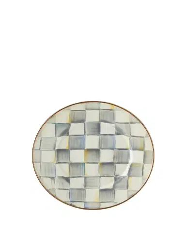 MacKenzie-Childs Sterling Check Salad Plate | Thumbnail 1