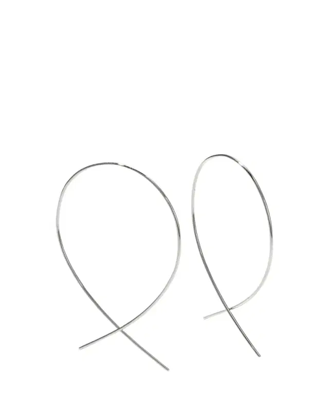 Lana 14K Gold Small Upside Down Hoop Earrings