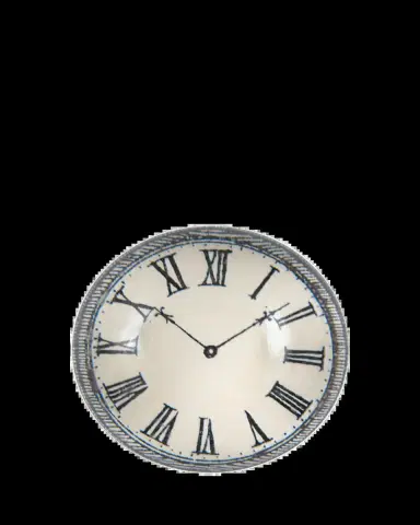 John Derian Black & White Clock Dome Paperweight | Thumbnail 2