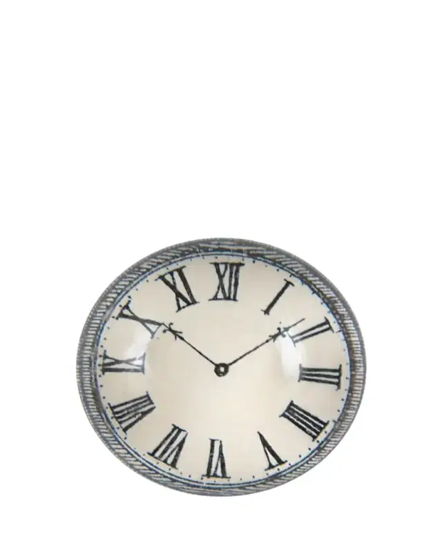 John Derian Black & White Clock Dome Paperweight
