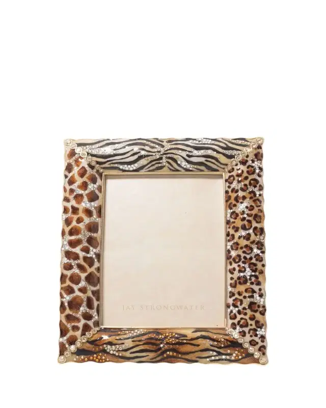 Jay Strongwater 5" x 7" Mixed Animal-Print Picture Frame