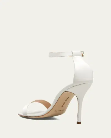 Manolo Blahnik Chaos Satin Stiletto Sandals | Thumbnail 4 Manolo Blahnik Chaos Satin Stiletto Sandals | Thumbnail 4