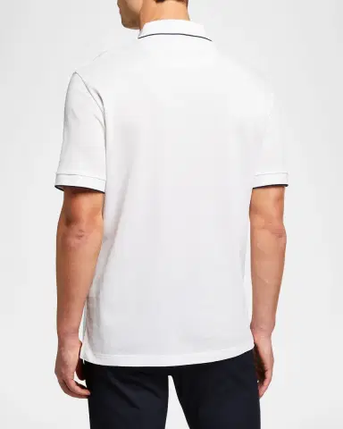 Giorgio Armani Men's Tipped Polo Shirt | Thumbnail 2