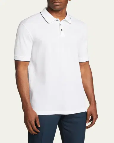 Giorgio Armani Men's Tipped Polo Shirt | Thumbnail 8